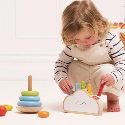 Le Toy Van Wooden Rainbow Cloud Pop