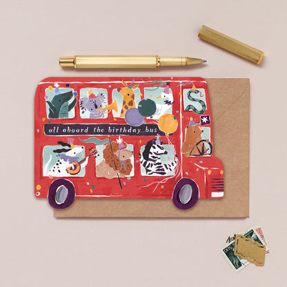 Sister Paper Co Party Bus Birthday Card