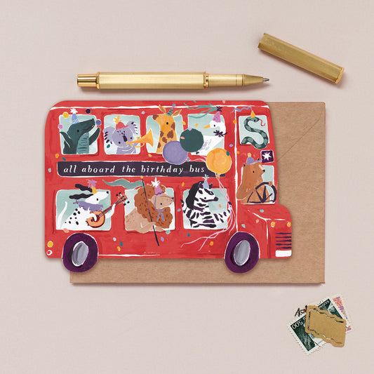 Sister Paper Co Party Bus Birthday Card