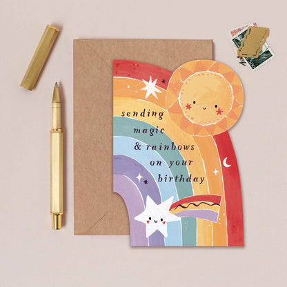 Sister Paper Co Rainbow Birthday Card