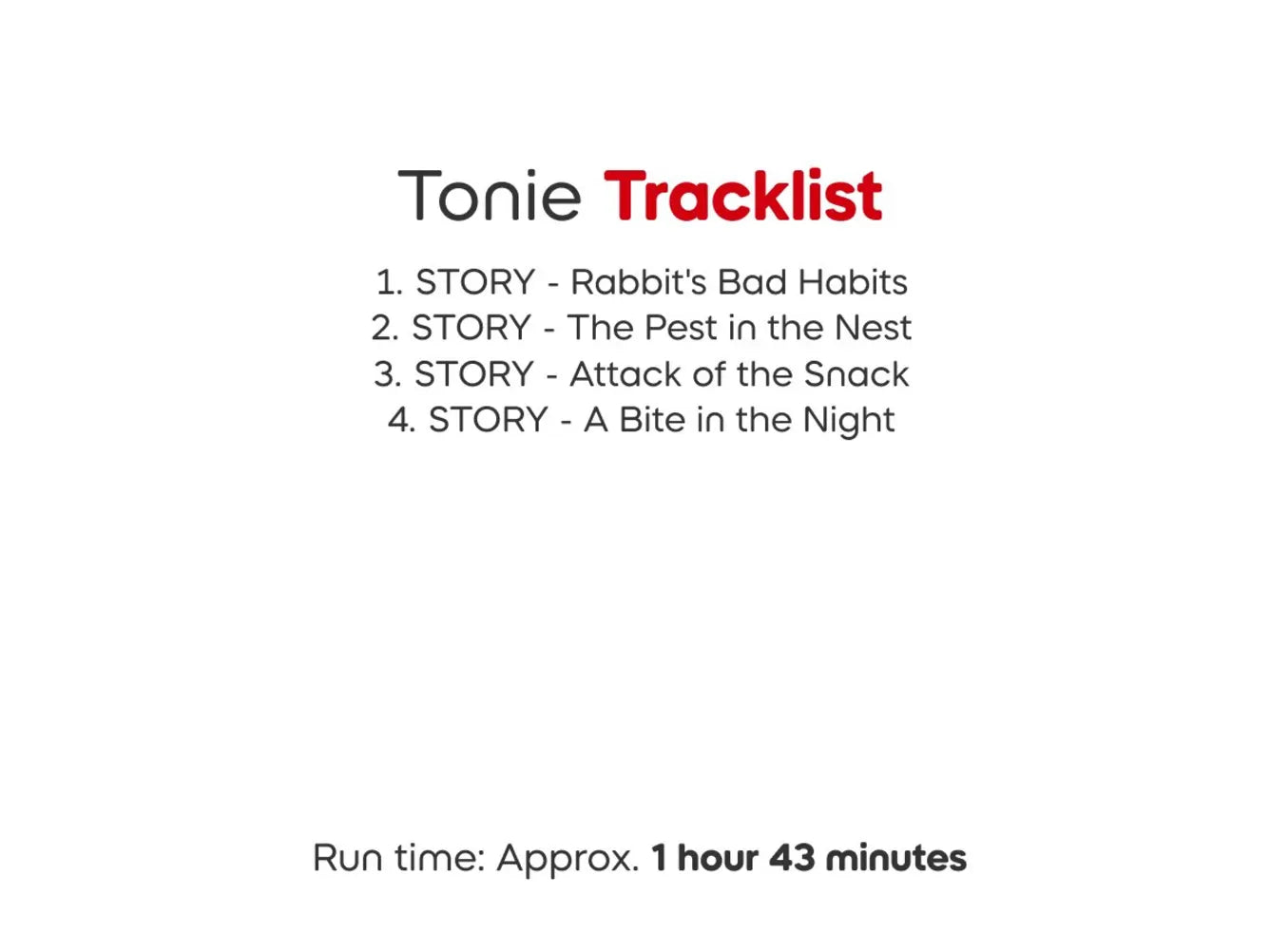 Tonies - Rabbit & Bear