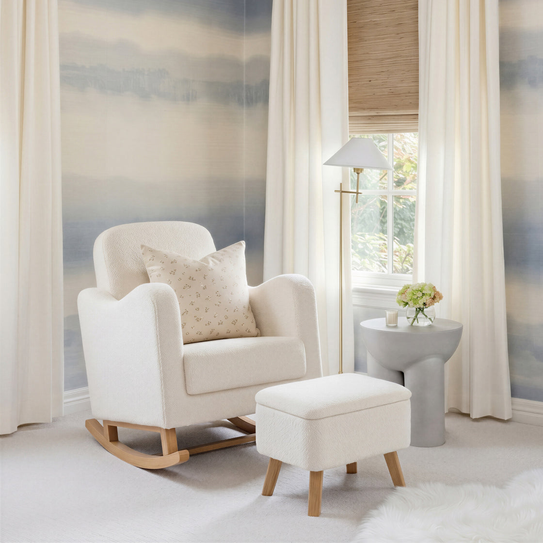 Bebe & Beyond Soother Nursing Chair - Off White