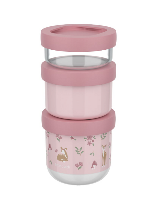 Little Dutch x Mepal Snackbox Stack Mio 3 pcs - Fairy Garden