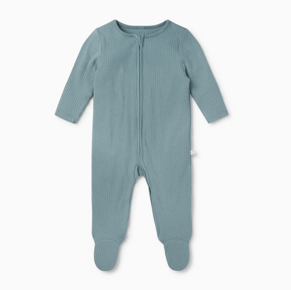 MORI Ribbed Clever Sleepsuit | Organic Cotton & Bamboo