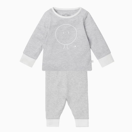 MORI Snoozy Pyjama Set - Grey 18-24M