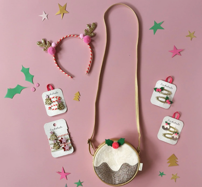 Rockahula Christmas Pudding Hair Clips
