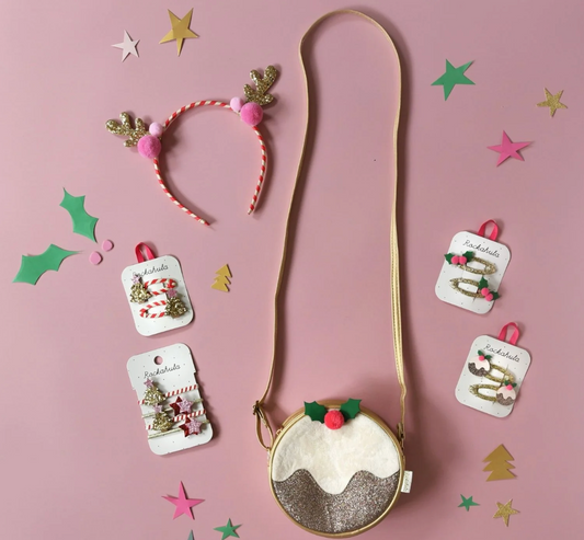 Rockahula Christmas Pudding Hair Clips