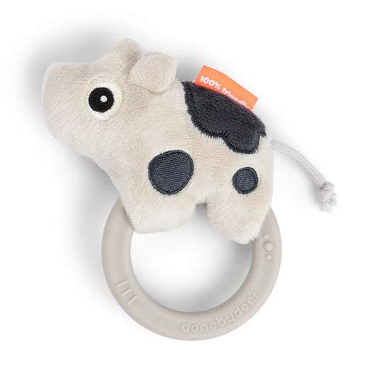 Done By Deer Sensory Rattle with Teether - Dotti Sand