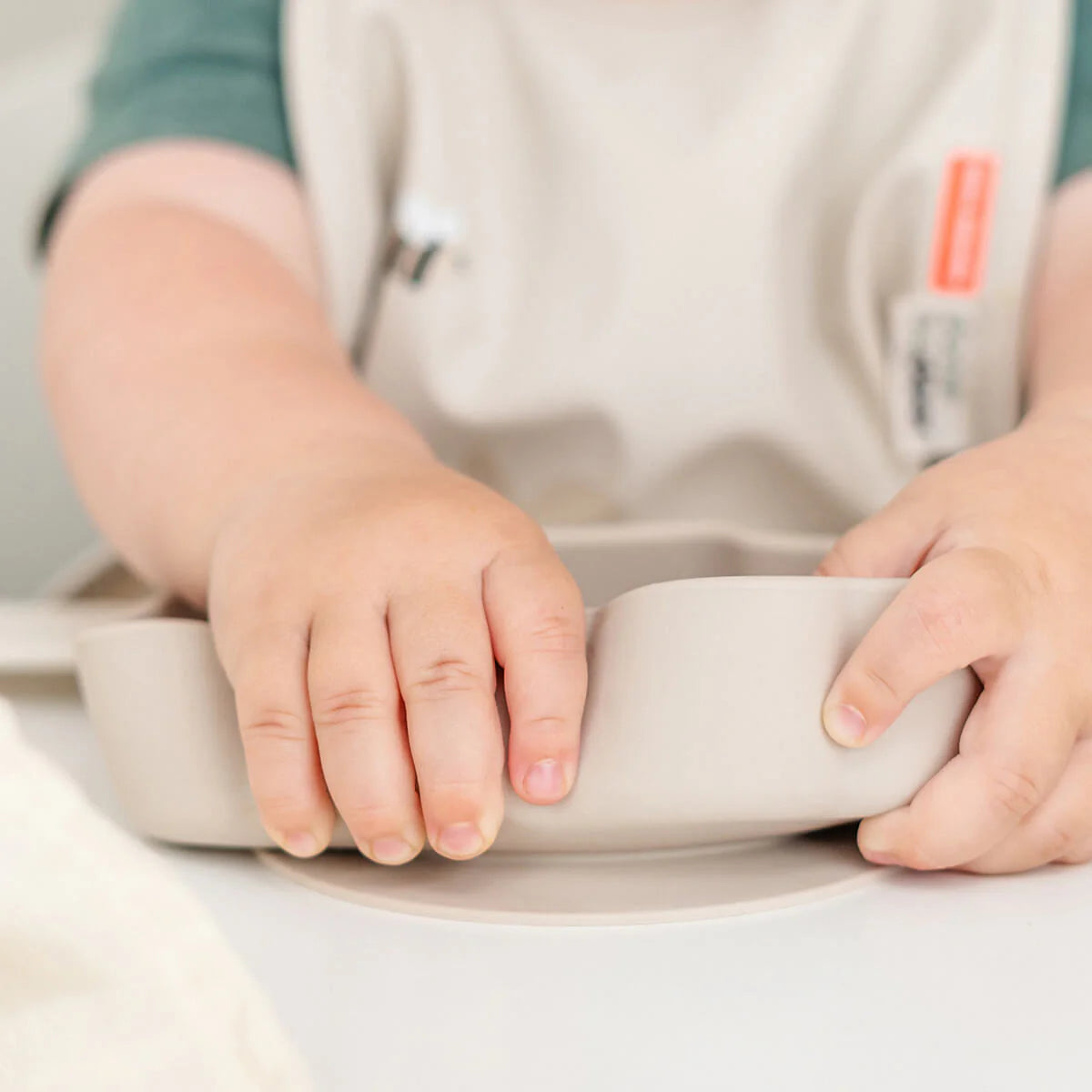 Done By Deer Silicone Stick&Stay Bowl - Sheepy Sand