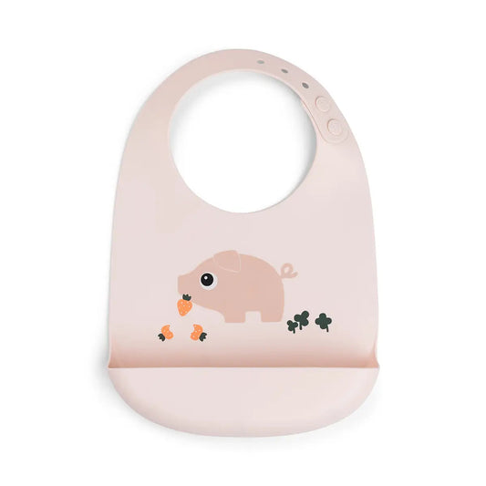 Done By Deer Silicone Bib - Pigee Powder