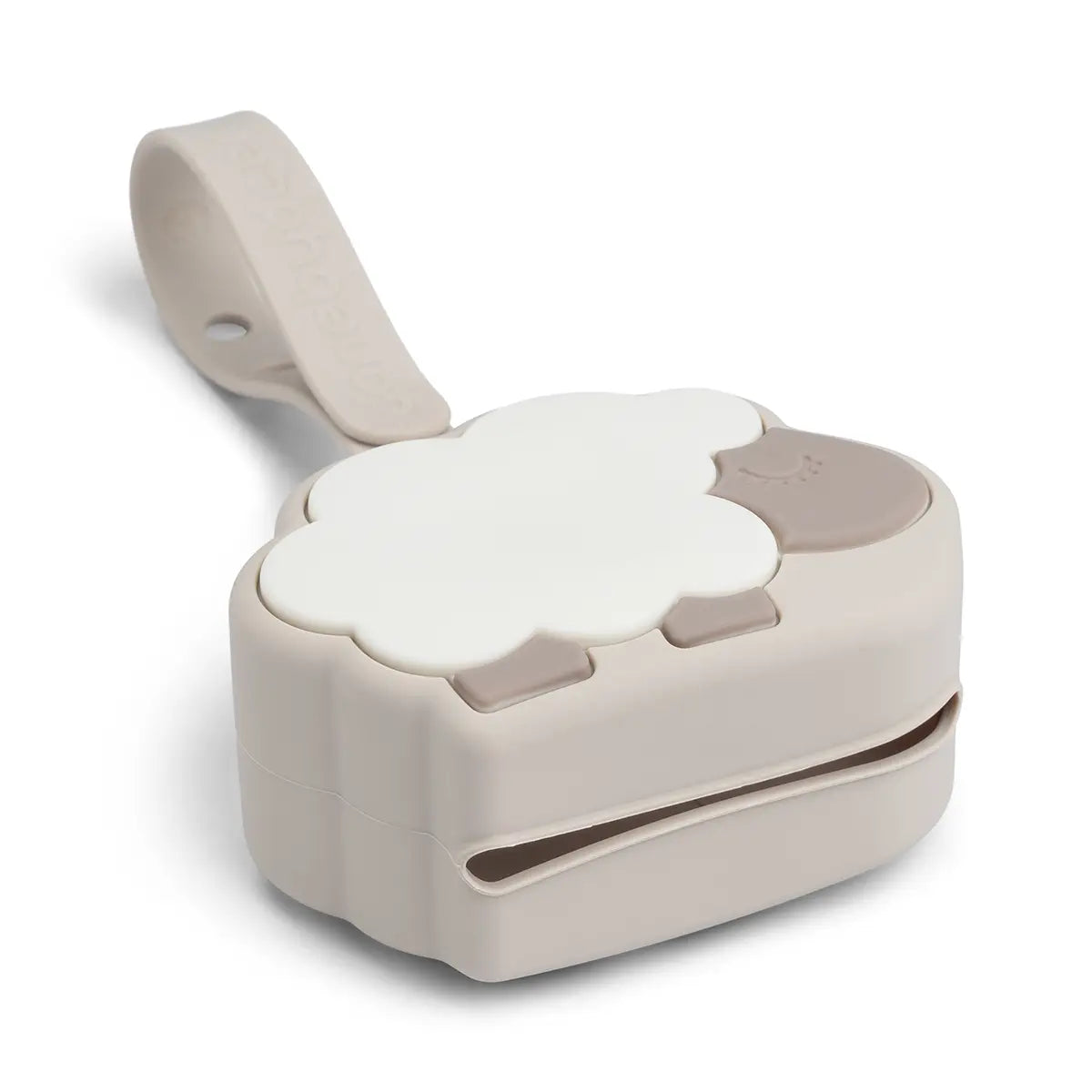 Done By Deer Silicone Pacifier Pouch - Sheepy Sand