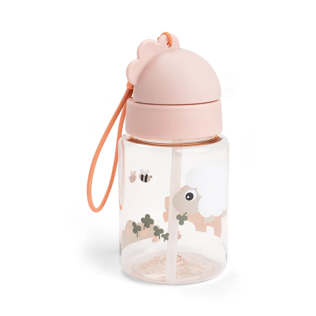 Done By Deer Straw Bottle - Tiny Farm - Powder - 280 ml