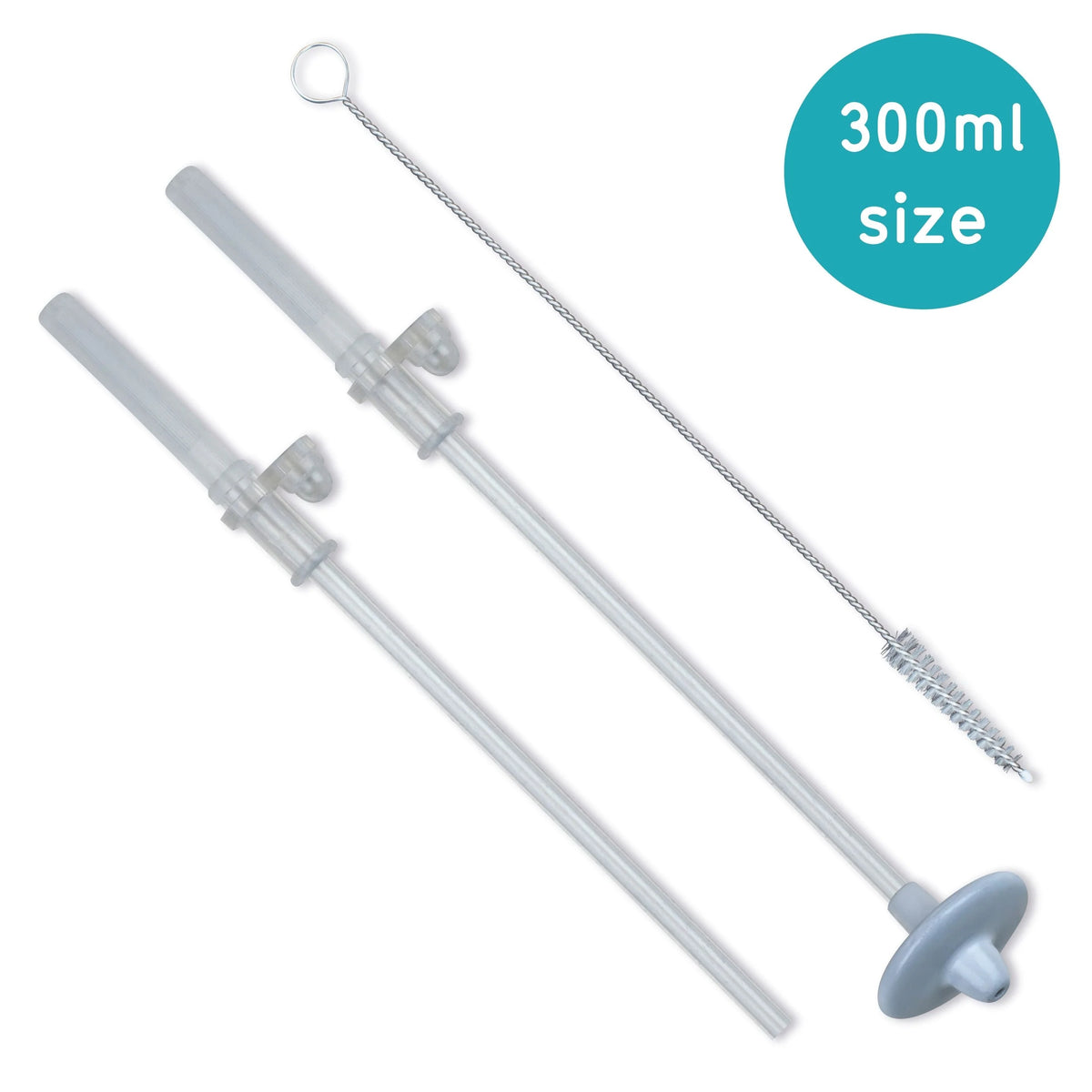 Tum Tum Straws & Brush Set - 300ml Cup