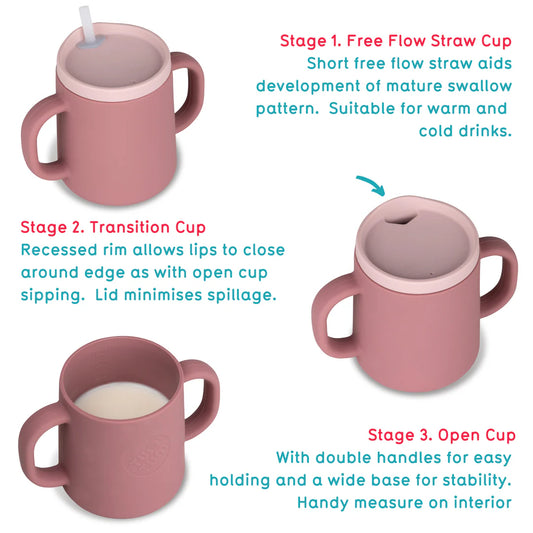 Tum Tum 3 Way Trainer Cup - Pink