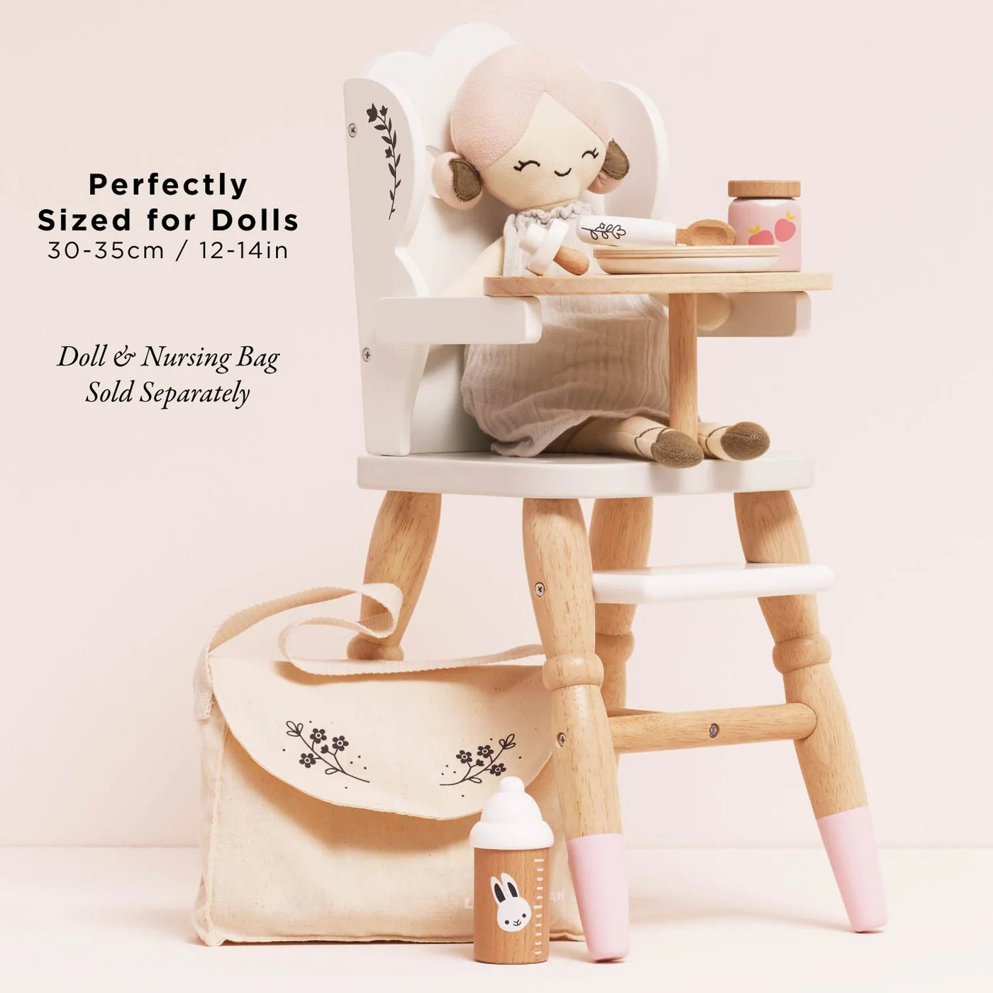 Le Toy Van Wooden Doll Highchair
