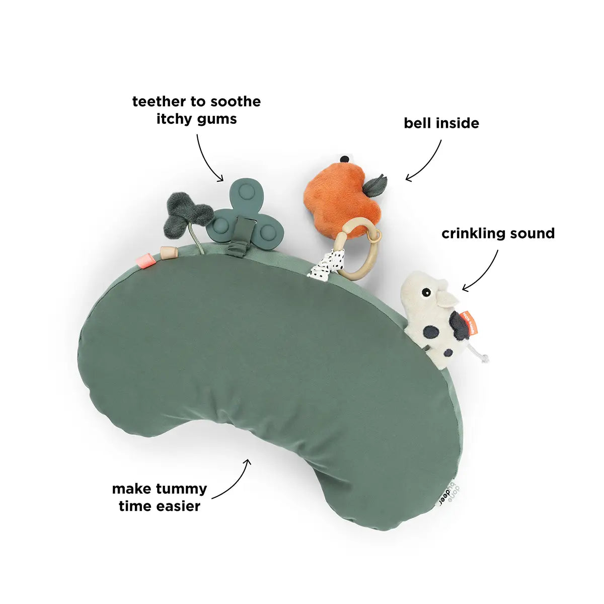 Done By Deer Tummy Time Activity Pillow - Tiny Farm