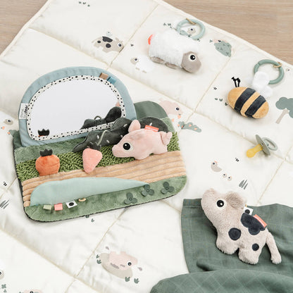 Done By Deer Tummy Time Sensory Mirror - Tiny Farm