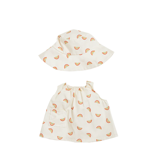 Olli Ella Dinkum Doll Outfit Set - Una Rainbow Dress