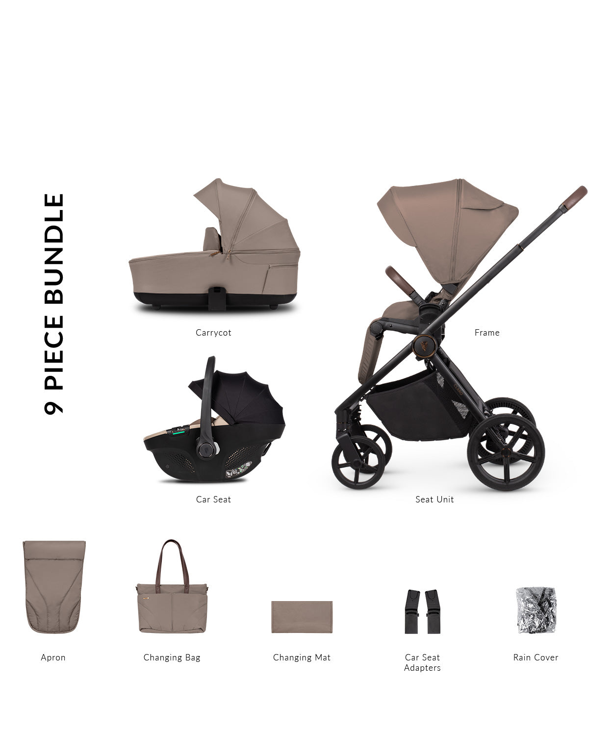 Venicci Claro 2 - Comfort Bundle (3 in 1) Travel System