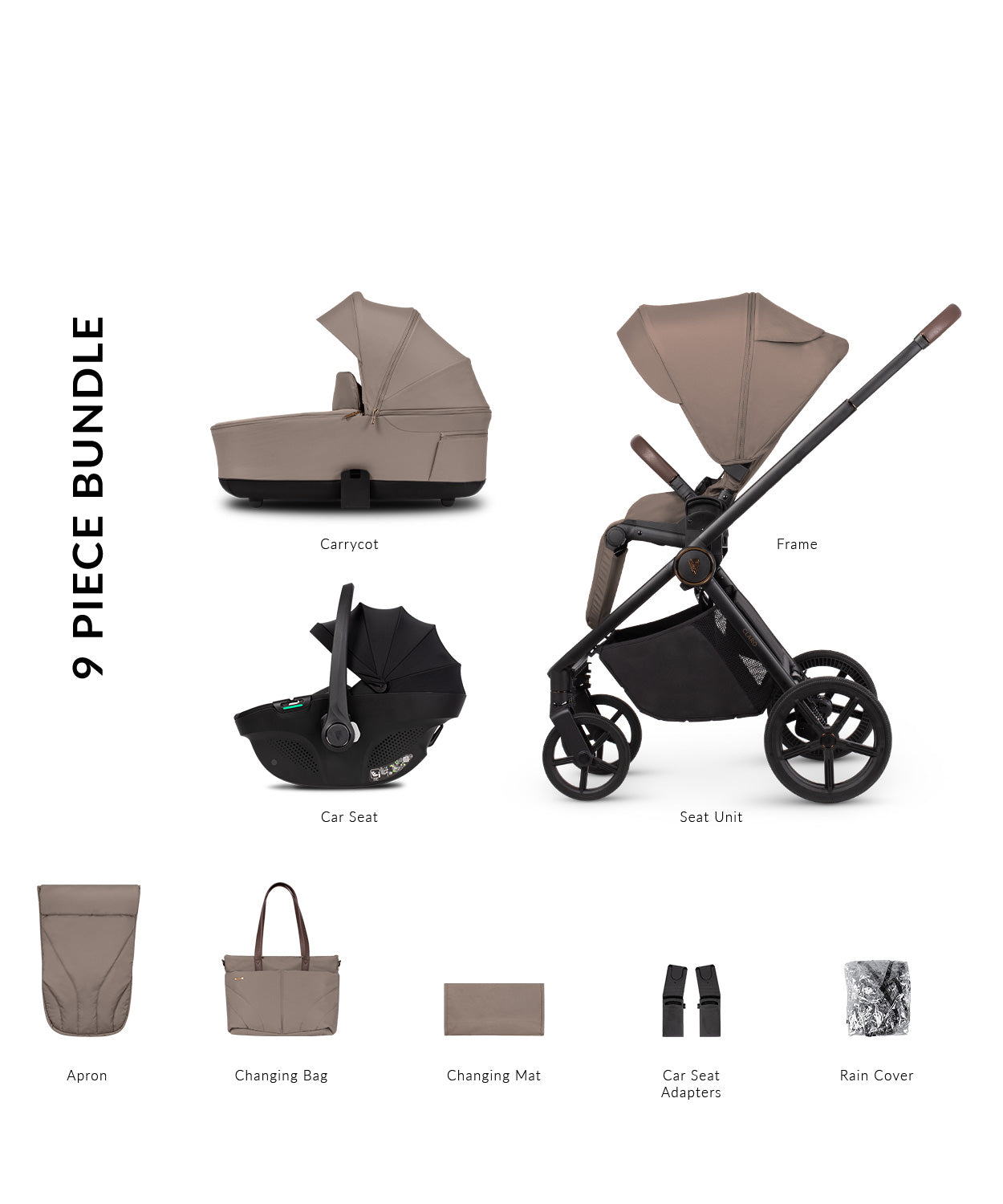 Venicci Claro 2 - Comfort Bundle (3 in 1) Travel System