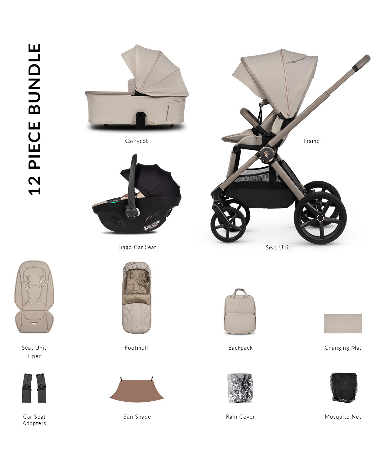 Venicci Upline 3 - Comfort Bundle (3 in 1) Travel System