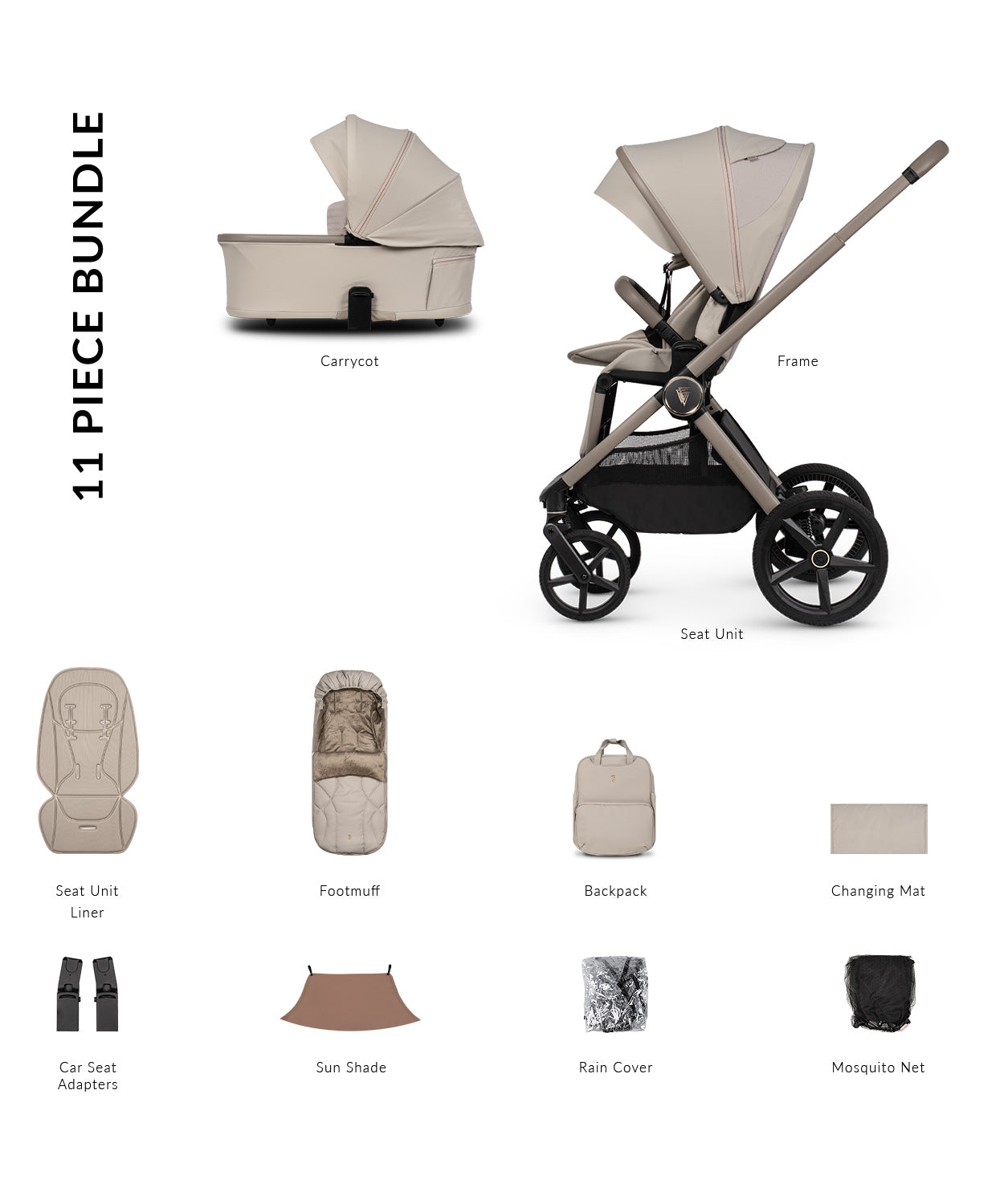 Venicci Upline 3 - 2 in 1 Pushchair