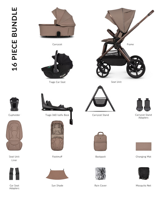 Venicci Upline 3 - Ultimate Bundle (4 in 1 Plus) Travel System