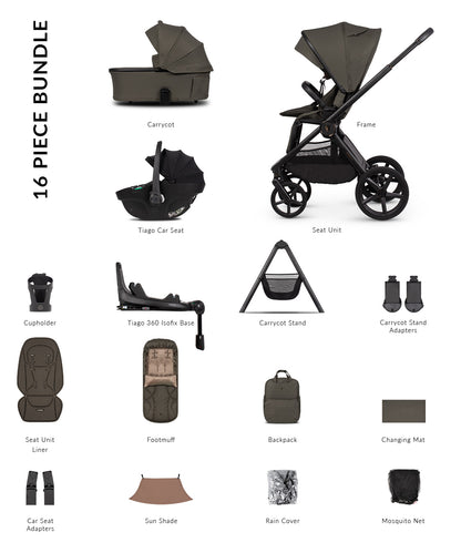 Venicci Upline 3 - Ultimate Bundle (4 in 1 Plus) Travel System