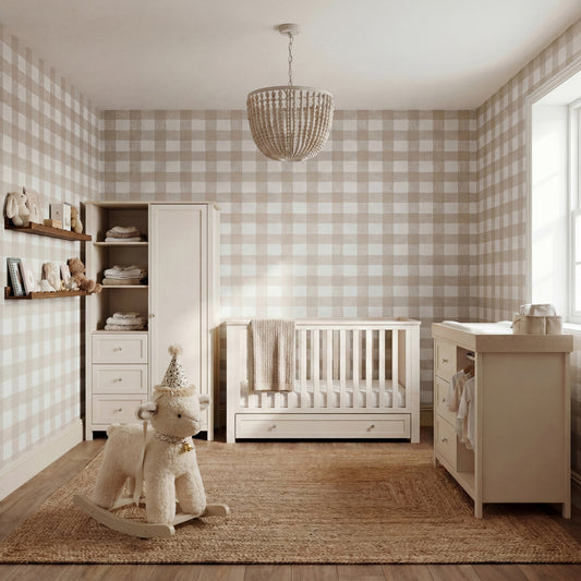 Bebe & Beyond Wanderer 3 Piece Nursery Furniture Set - Cashmere/Oak