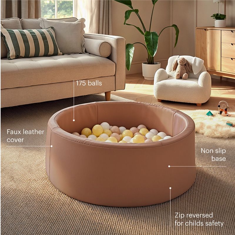 CuddleCo Soft Play Ball Pit with Balls - Tuscany