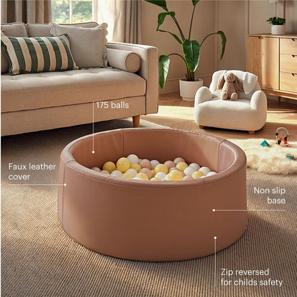 CuddleCo Soft Play Ball Pit with Balls - Tuscany