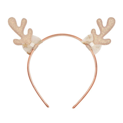 Rockahula Golden Reindeer Christmas Headband