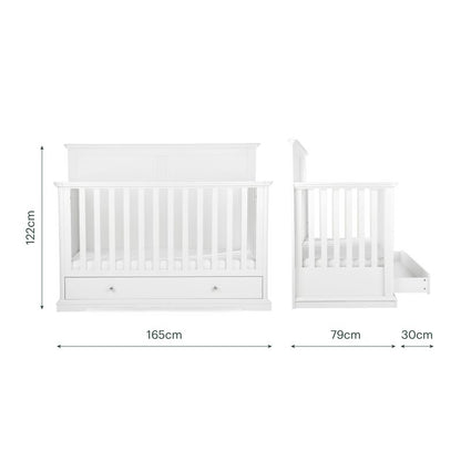 CuddleCo Beaumont Grand 3 Piece Nursery Furniture Set - White