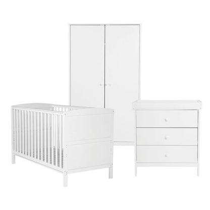 Bebe & Beyond Dreamer 3 Piece Nursery Furniture Set - White