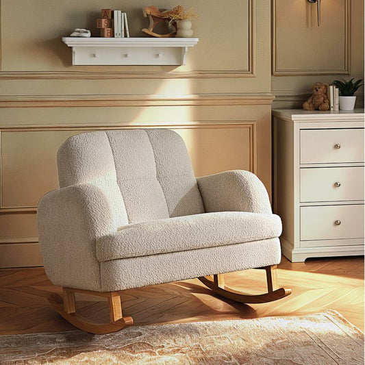 CuddleCo Etta Cuddle Nursing Chair - Boucle Mushroom