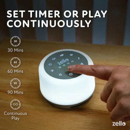 Zello White Noise Machine & Night Light