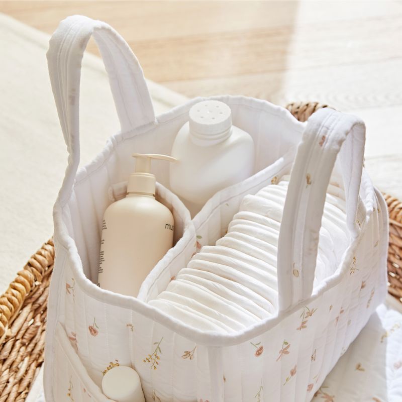 CuddleCo Nappy Caddy - Cashmere Meadow