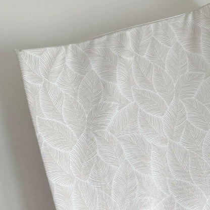 Bobbin and Bumble Anti-Roll Wedge Baby Changing Mat - Beige Leaf Print