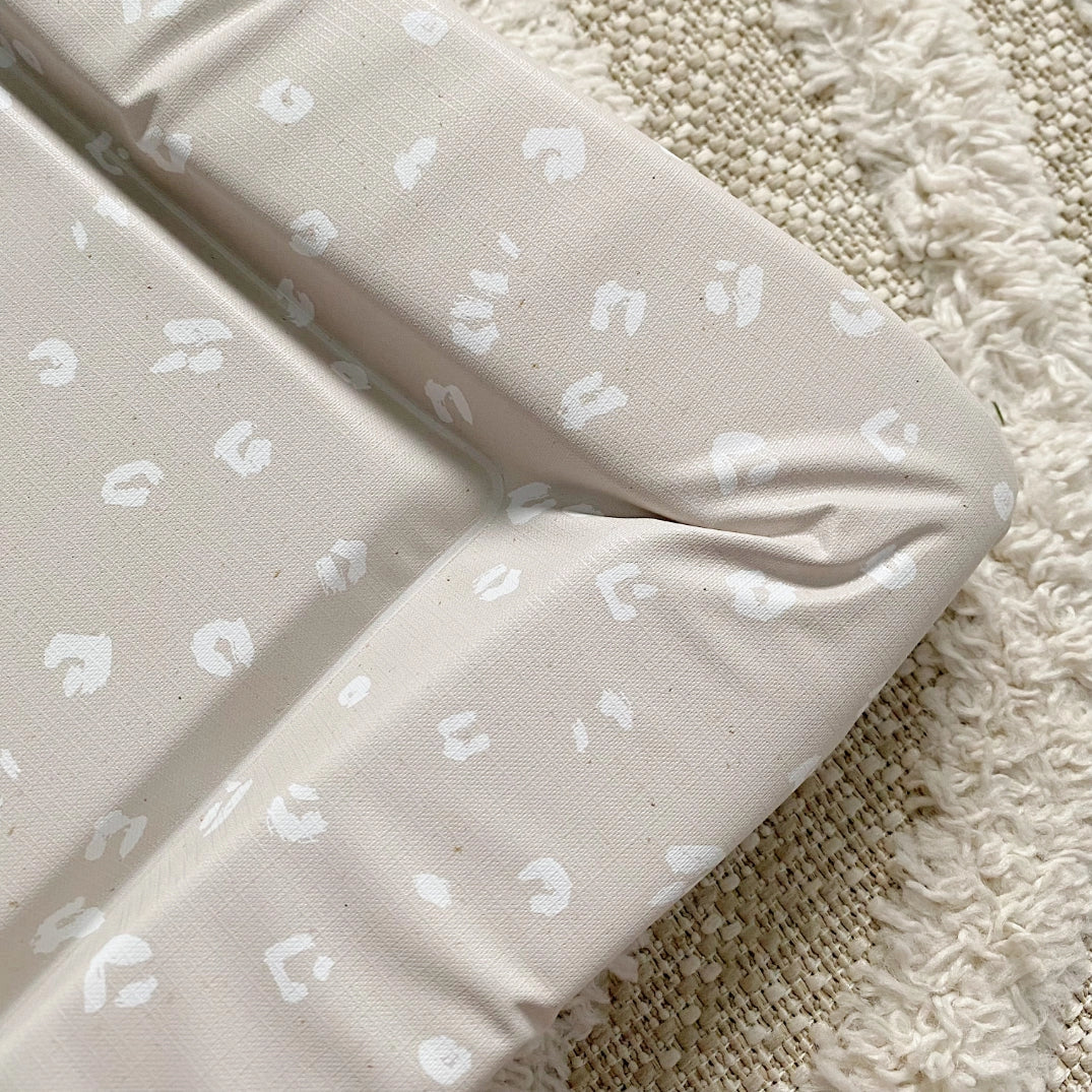 Bobbin and Bumble Baby Changing Mat - Sand Animal Print