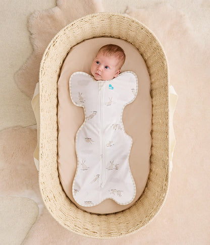 Love To Dream Swaddle Up - Cloud Bunnies White 1 Tog