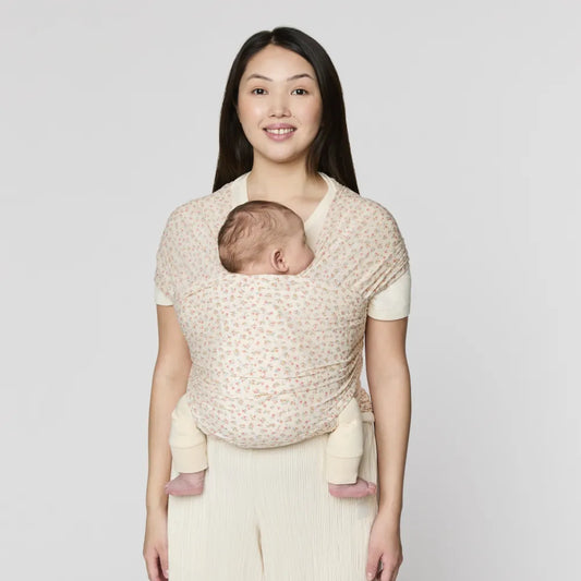 Ergobaby Aura Baby Wrap Sustainable Knit - Dainty Blooms