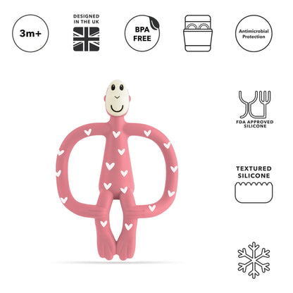 Matchstick Monkey Original Teether - Hearts