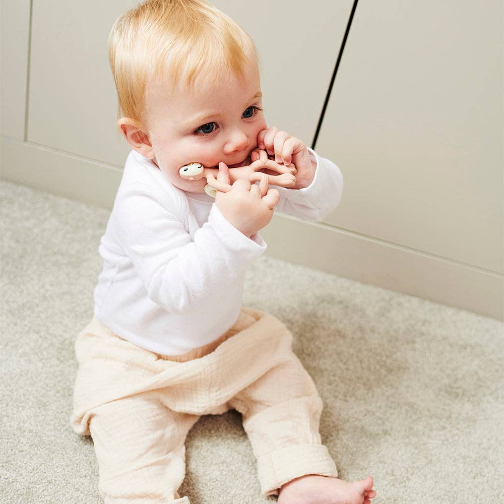 Matchstick Monkey Original Teether - Dusty Pink