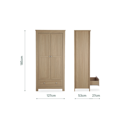 CuddleCo Burford Wardrobe - Oak