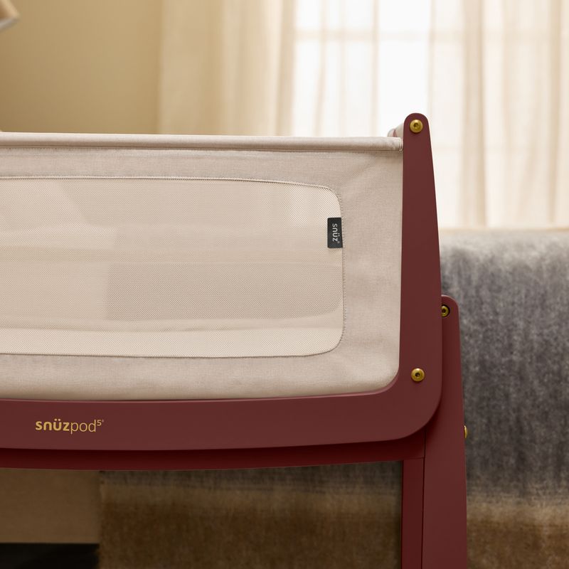 Snüz SnuzPod5 Bedside Crib - Rouge