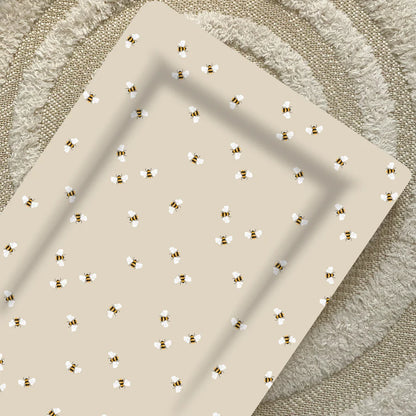 Bobbin and Bumble Baby Changing Mat - Bee Print