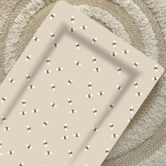 Bobbin and Bumble Baby Changing Mat - Bee Print
