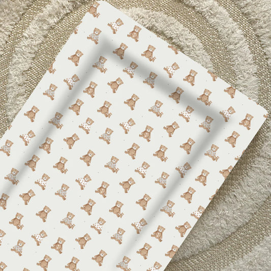 Bobbin and Bumble Baby Changing Mat - Teddy Bear