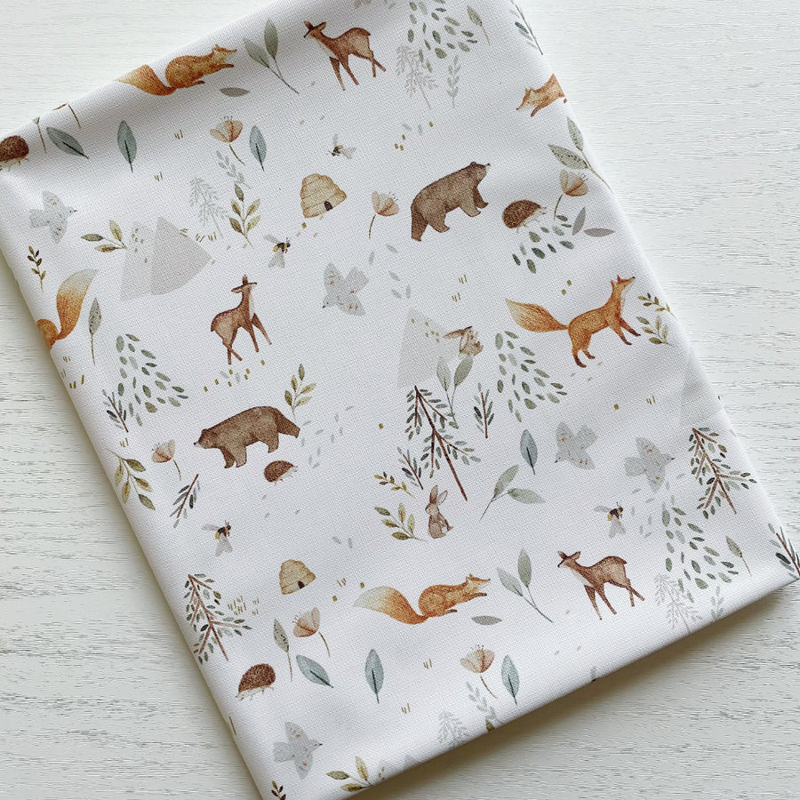 Bobbin and Bumble Wipeable Splash Mat - Woodland Animals