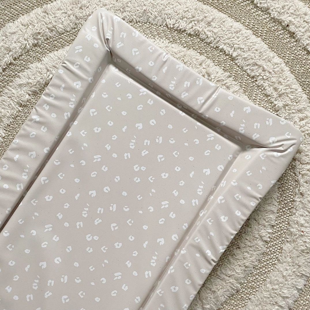 Bobbin and Bumble Baby Changing Mat - Sand Animal Print
